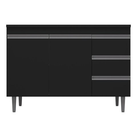 Multiuso Gabinete Balcão Andreia 100cm S/tampo 3gvts 2pts