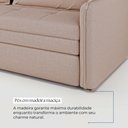 Ver imagem 7 de Sofá Cama Retrátil 3 Lugares Veneza 1,56m Linho Creme