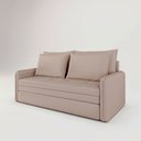Ver imagem 1 de Sofá Cama Retrátil 3 Lugares Veneza 1,56m Linho Creme