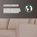 Ver mais imagens de Sofá Cama Retrátil 3 Lugares Veneza 1,56m Linho Creme