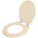 Ver imagem 2 de Assento Sanitário Poliester Aries Bege Claro para vaso Eternit