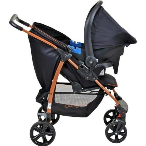 Carrinho Travel System Ecco - Preto e Cobre - Burigotto