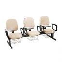 Ver imagem 1 de Cadeira em Longarina para Escolas Linha Uno Bege