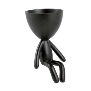 Vaso Boneco Robert Plant - Sentado Preto