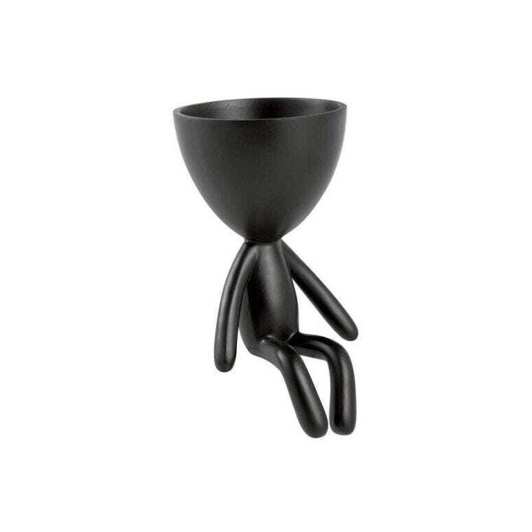 Vaso Boneco Robert Plant - Sentado Preto Vaso Boneco Robert Plant - Sentado Preto