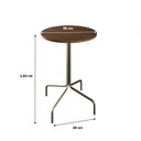 Ver imagem 3 de Mesa Bistrô Barcelona 80cm Marrom/Nogueira