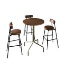 Ver imagem 5 de Mesa Bistrô Barcelona 80cm Marrom/Nogueira