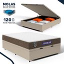 Ver imagem 2 de Cama Box Baú + Colchão Gazin de Molas Ensacadas One Face Air Light Casal 138 cm