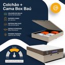Ver imagem 5 de Cama Box Baú + Colchão Gazin de Molas Ensacadas One Face Air Light Casal 138 cm