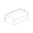 Ver imagem 5 de Apoio de Cabeceira em Aço Linha Home Padrão Morphi Design 45 Branco