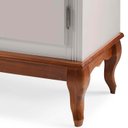 Ver imagem 2 de Rack para TV até 75 Polegadas 195cm 2 Portas 2 Gavetas Nicho Prateleira Interna Pés Luis Xv