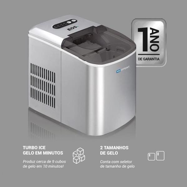 Máquina De Gelo EOS Ice Compact 15Kg EMG01 110V - 3