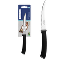 Ver imagem 1 de Faca para Churrasco Felice Serrilhada 5" Preto Tramontina Tramontina Cut