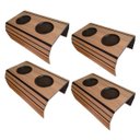 Ver imagem 1 de Kit 04 Bandejas Esteira Para Braço De Sofá Porta Copo Plástico Tabaco - SSX Multicoisas