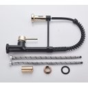 Ver imagem 7 de Torneira Gourmet Cozinha Preta Dourada Quente Fria Flexível