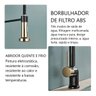 Torneira Gourmet Cozinha Preta Dourada Quente Fria Flexível - 5