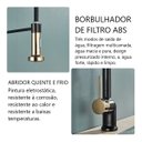 Ver imagem 5 de Torneira Gourmet Cozinha Preta Dourada Quente Fria Flexível