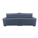 Ver imagem 6 de Sofá Retrátil e Reclinável 2,12M com Molas Ensacadas Cama Inbox Aconchego Tecido Suede Azul