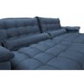 Sofá Retrátil e Reclinável 2,52M com Molas Ensacadas Cama Inbox Aconchego Tecido Suede Azul - 4