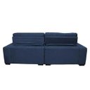 Ver imagem 5 de Sofá 2,72M Retrátil e Reclinável com Molas Cama Inbox Confort Tecido Suede Velusoft Azul