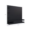 Painel 160 Com 3 Prateleira 50" Prodecor Linha Homme Preto - 5