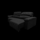 Ver imagem 4 de Sofá 2,72M Retrátil e Reclinável com Molas Cama Inbox Top Tecido Suede Velusoft Preto