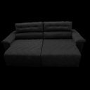 Ver imagem 7 de Sofá 2,72M Retrátil e Reclinável com Molas Cama Inbox Top Tecido Suede Velusoft Preto