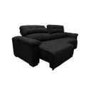 Ver imagem 6 de Sofá 2,72M Retrátil e Reclinável com Molas Cama Inbox Top Tecido Suede Velusoft Preto