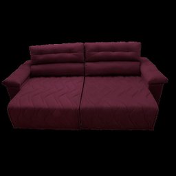 Sofá 2,72M Retrátil e Reclinável com Molas Cama Inbox Top Tecido Suede Velusoft Vinho - 6