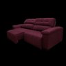 Sofá 2,72M Retrátil e Reclinável com Molas Cama Inbox Top Tecido Suede Velusoft Vinho - 4