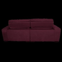 Sofá 2,72M Retrátil e Reclinável com Molas Cama Inbox Top Tecido Suede Velusoft Vinho - 8