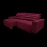 Sofá 2,22M Retrátil e Reclinável com Molas Cama Inbox Plus Tecido Suede Velusoft Vinho - 6