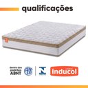 Ver imagem 6 de Cama Box Casal Colchão Molas Ensacadas Real 138x188x65cm Branco / Bege - Suporta até 130kg