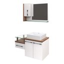 Ver imagem 2 de Conjunto Balcão C-cuba Q39 e Espelheira Legno 830 Branco Chess C-carvalho Dark Branco Chess C-nogal