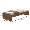 Ver imagem 4 de Cama Turca Oriental Solteiro Cama Auxiliar Jequitibá Esquilo Móveis