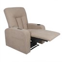 Ver imagem 5 de Poltrona Lift Elevação Rover Reclinável Elétrica Suede Bege - Sallar Home