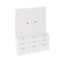 Ver imagem 2 de Cômoda com Painel para TV até 60 Polegadas com 9 Gavetas Sun Yescasa Branco