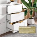 Ver imagem 4 de Cômoda com Painel para TV até 60 Polegadas com 9 Gavetas Sun Yescasa Branco