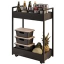 Ver imagem 1 de Fruteira Carrinho Multiuso Industrial 2 Prateleiras Manu M05 Preto - Inoviza