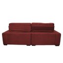 Ver imagem 6 de Sofá 2.52M Retrátil e Reclinável com Molas Cama Inbox Confort Tecido Suede Velusoft Vermelho