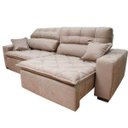 Ver imagem 5 de Sofá 2,72M Retrátil e Reclinável com Molas Cama Inbox Confort Tecido Suede Velusoft Castor