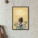 Ver imagem 2 de Quadro Umbanda - Salve Os Preto Velhos 45x34cm - com Vidro:madeira Branca