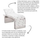 Ver imagem 5 de Maca Estofada Estética Cílios Regulável Spa Suede Ana:branco