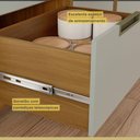Ver imagem 4 de Balcão para Cozinha 1 Porta 4 Gavetas Imperatriz Nesher Móveis Freijó-off White