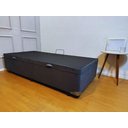Ver imagem 5 de Cama Box Baú Solteiro Blindado (88x188x42):suede Cinza/solteiro