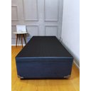 Ver imagem 6 de Cama Box Baú Solteiro Blindado (88x188x42):suede Cinza/solteiro
