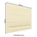Ver imagem 3 de Painel para Tv até 85 Polegadas Garcia 1 Prateleira 100% Mdf com Led Off White - Pnr Móveis