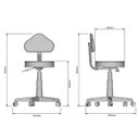 Ver imagem 2 de Cadeira Mocho Giratória com Encosto Fidler