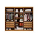 Ver imagem 2 de Guarda Roupa Casal 6 Portas e 8 Gavetas Rizon/linea Branco - Novo Horizonte