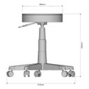 Ver imagem 2 de Cadeira Mocho Giratória Sem Encosto